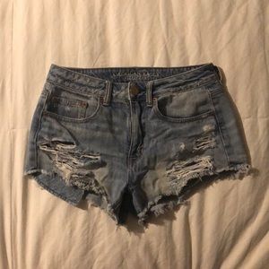 High Waisted Denim Shorts